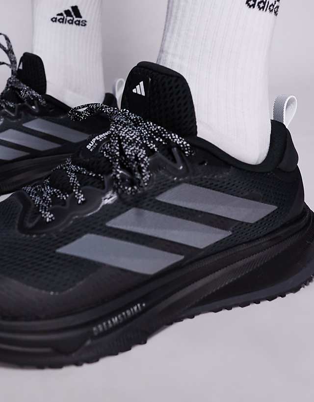 Asos Adidas Running Supernova Rise ATR In Black And Metallic Silver