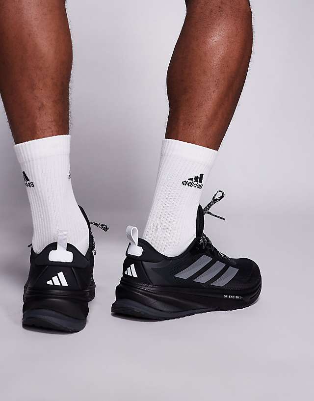 Asos Adidas Running Supernova Rise ATR In Black And Metallic Silver