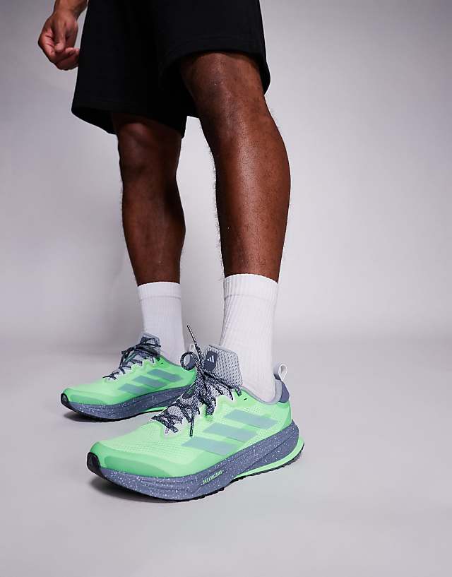 asos adidas Running Supernova Rise ATR in lime and silver