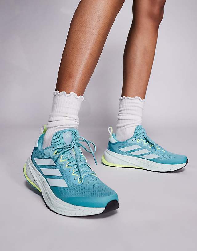 asos adidas Running Supernova Rise ATR trainers in teal and yellow