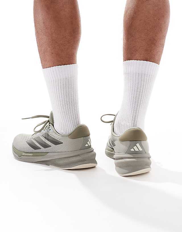 Asos Adidas Running Supernova Stride 2 In Grey And Navy