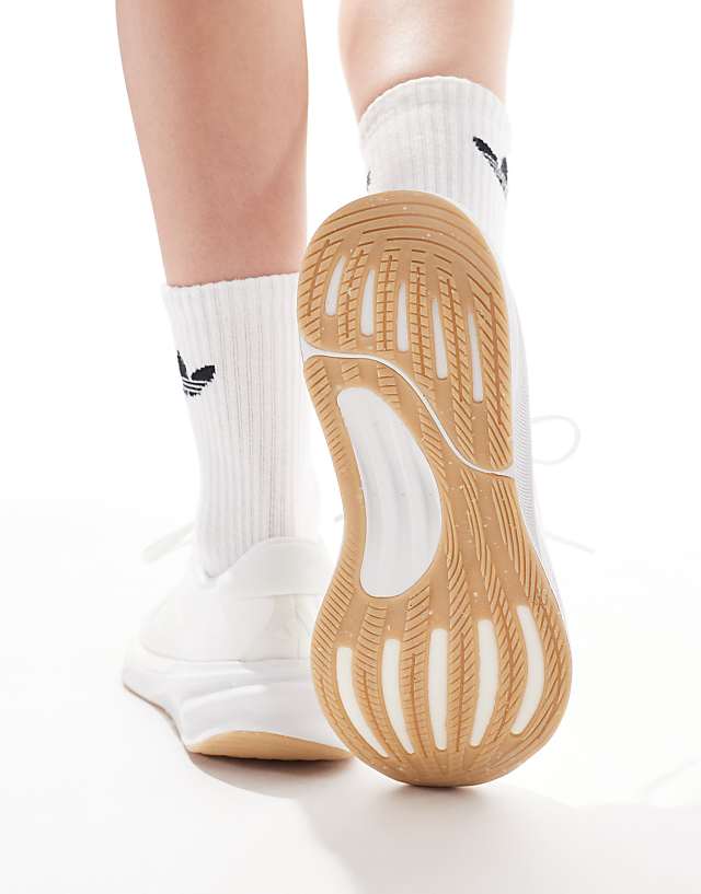Asos Adidas Running Supernova Stride 2 In Triple White