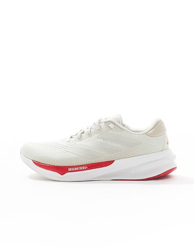 Asos Adidas Running Supernova Stride 2 In White And Red