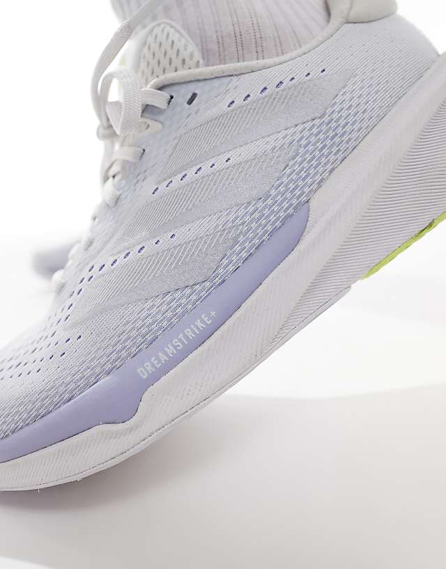 Asos Adidas Running Supernova Stride 2 Trainers In Grey Violet And Lime