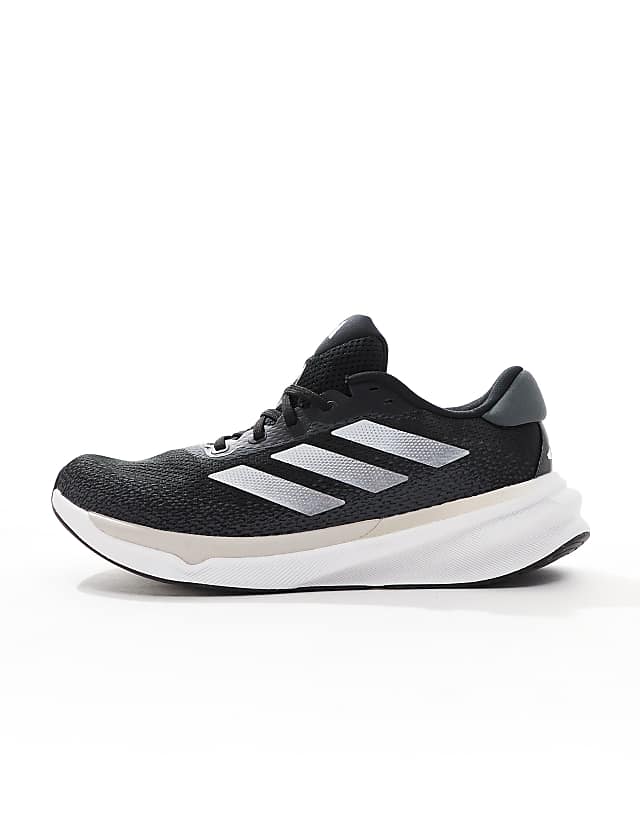 Asos Adidas Running Supernova Stride Trainers In Black