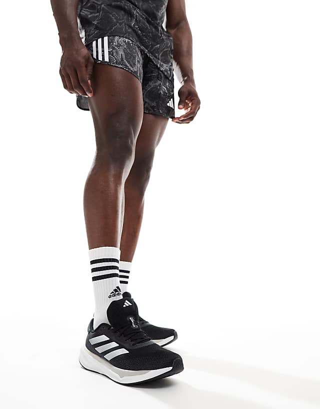 Asos Adidas Running Supernova Stride Trainers In Black