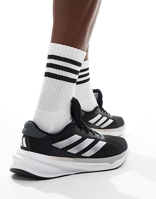 Asos Adidas Running Supernova Stride Trainers In Black