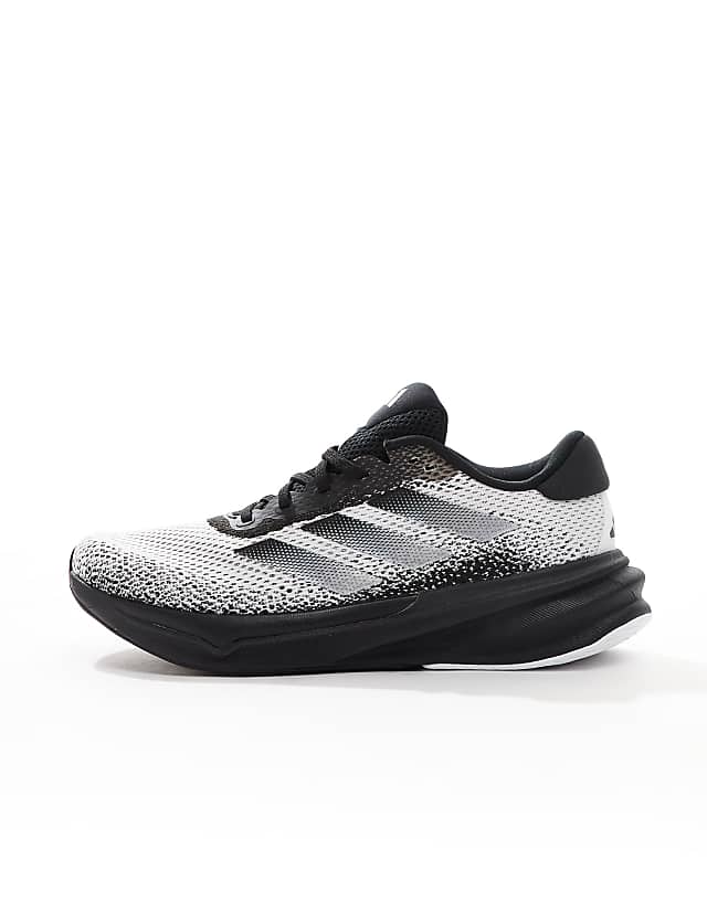 Asos Adidas Running Supernova Stride Trainers In Black