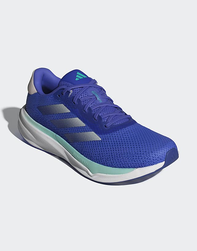 Asos Adidas Running Supernova Stride Trainers In Blue