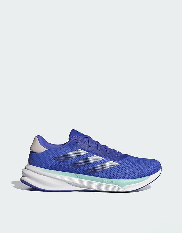 asos adidas Running Supernova Stride trainers in blue