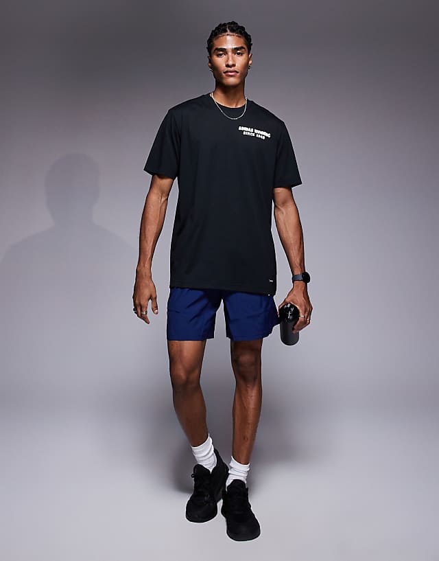 Asos Adidas Running T-shirt With Taco Graphic In Black