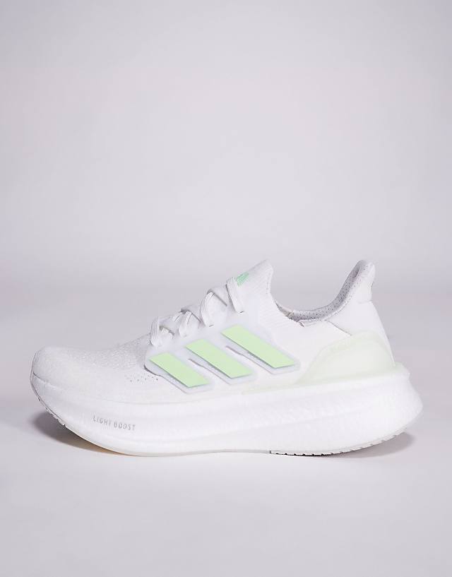Asos Adidas Running Ultraboost 5 In White And Green