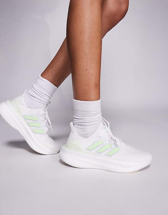 Asos Adidas Running Ultraboost 5 In White And Green