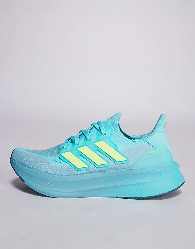 Asos Adidas Running Ultraboost 5 Trainers In Blue And Lime