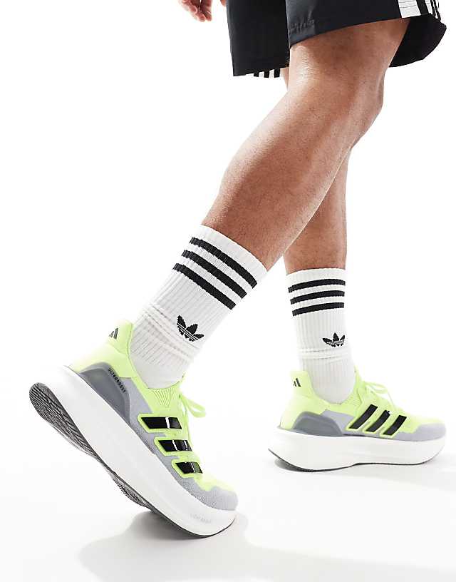 Asos Adidas Running Ultraboost 5 Trainers In Green And White