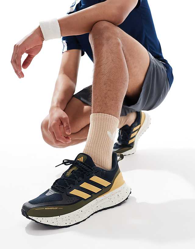 Asos Adidas Running Ultrarun 5 Trainers In Black And Orange