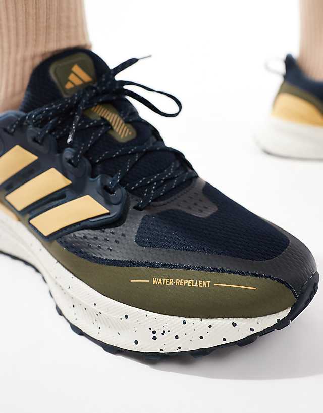 Asos Adidas Running Ultrarun 5 Trainers In Black And Orange