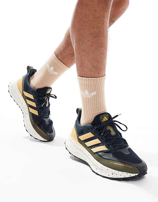asos adidas Running Ultrarun 5 trainers in black and orange