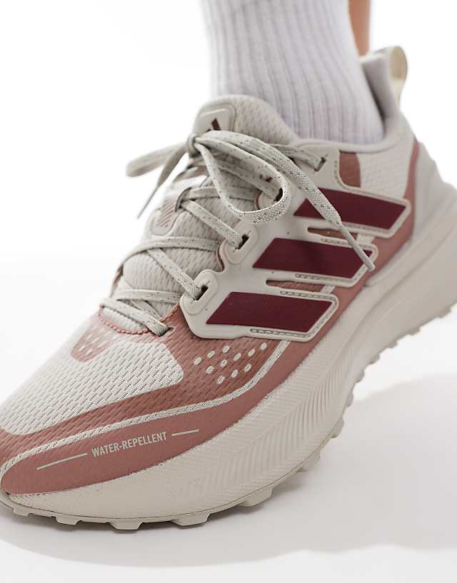 Asos Adidas Running Ultrarun 5 Trainers In Burgundy And Pink