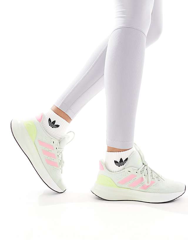 Asos Adidas Running Ultrarun 5 Trainers In Sage Green And Pink