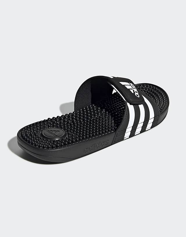 Asos Adidas Sportswear Adissage Sliders In Black And White