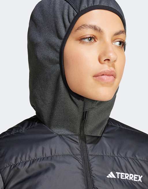 Asos Adidas Terrex Multi Hybrid Insulated Hooded Jacket In Black