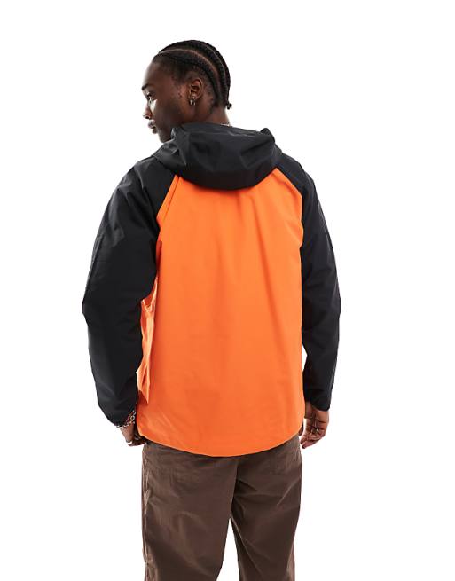 Asos Adidas Terrex Outdoors Waterproof Jacket In Orange And Black