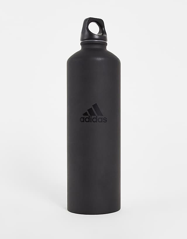 asos adidas Training 0.75l metal water bottle in black