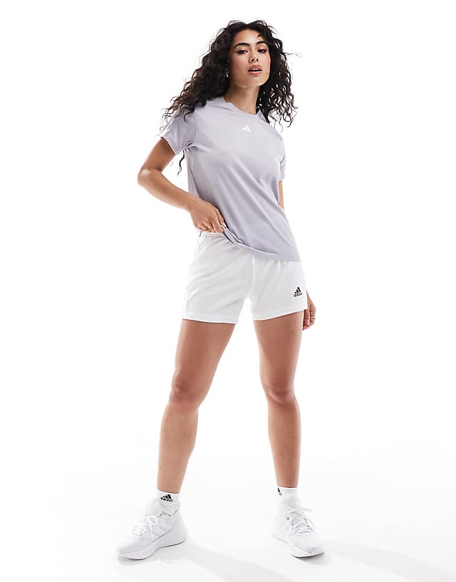 Asos Adidas Training Aeroready Essentials T-shirt In Grey