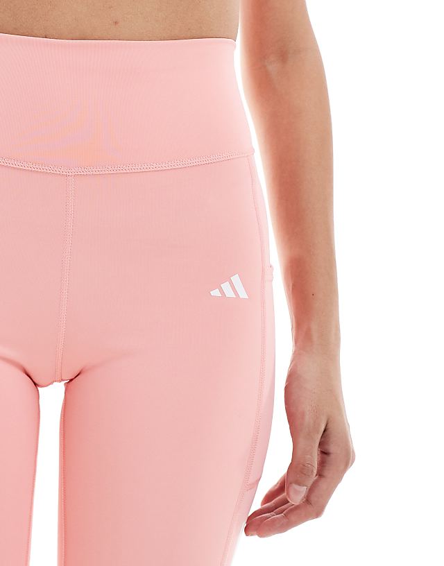 Asos Adidas Training All Gym Leggings With Phone Pocket In Pink