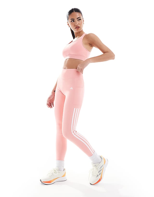 asos adidas Training all gym leggings with phone pocket in pink