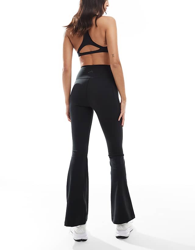 Asos Adidas Training All Me Flare Leggings In Black / Black