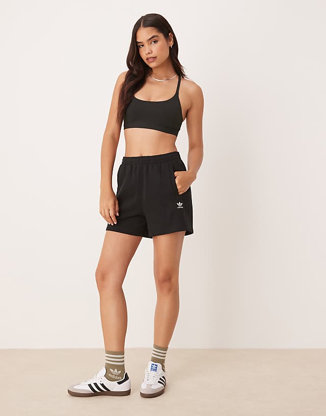 Asos Adidas Training All Me Light Support Sports Bra In Black