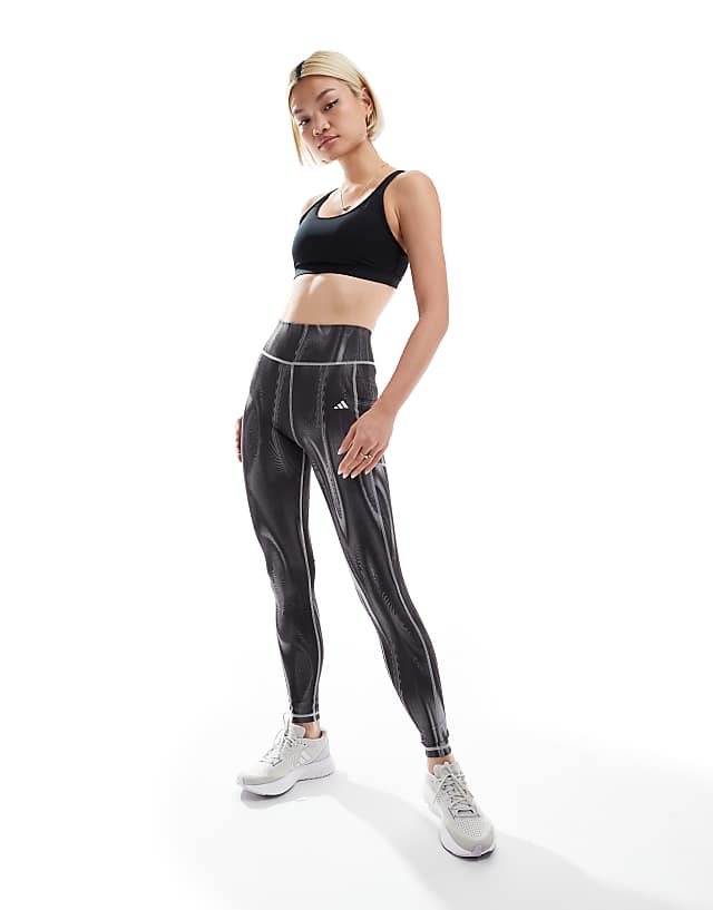 Asos Adidas Training D4T Light Support Sports Bra In Black
