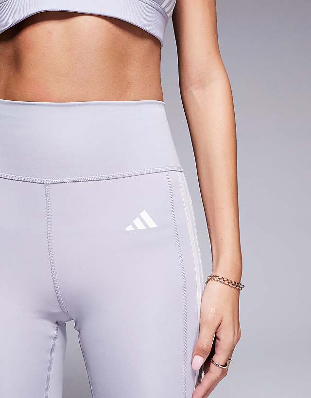 Asos Adidas Training Essentials Leggings With Phone Pocket In Grey