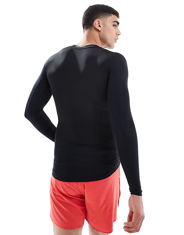 Asos Adidas Training Essentials Long Sleeve Top In Black