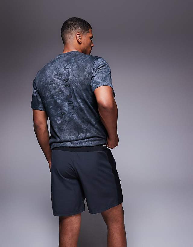 Asos Adidas Training Essentials Woven Shorts In Black Melange