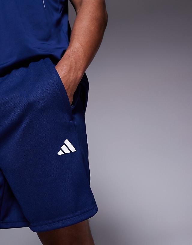 Asos Adidas Training Essentials Woven Shorts In Navy