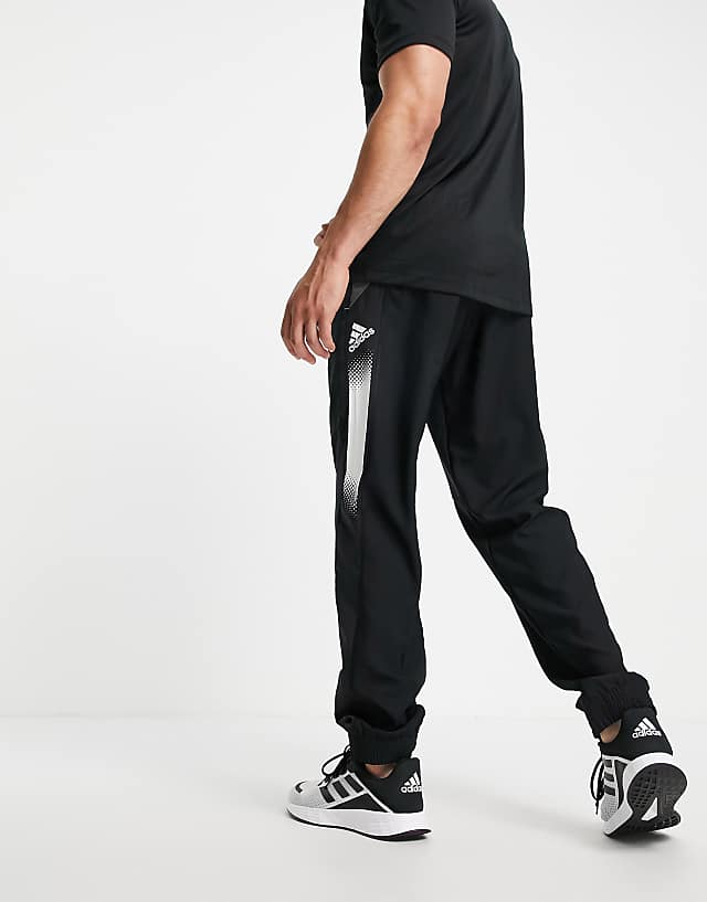 Asos Adidas Training Joggers With Contrast Panels In Black