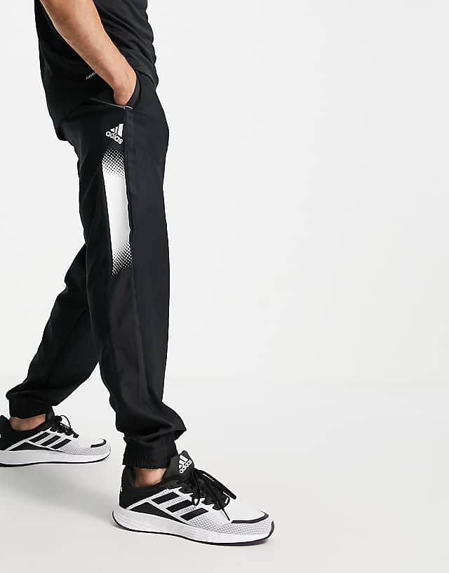 Asos Adidas Training Joggers With Contrast Panels In Black