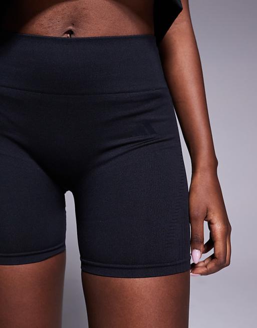 Asos Adidas Training Knitted 4 Inch Shorts In Black