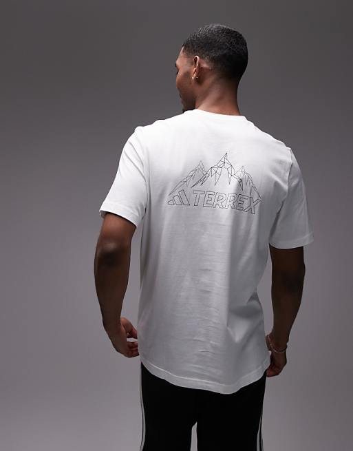 Asos Adidas Training Outdoor Terrex T-shirt With Chest Logo In White