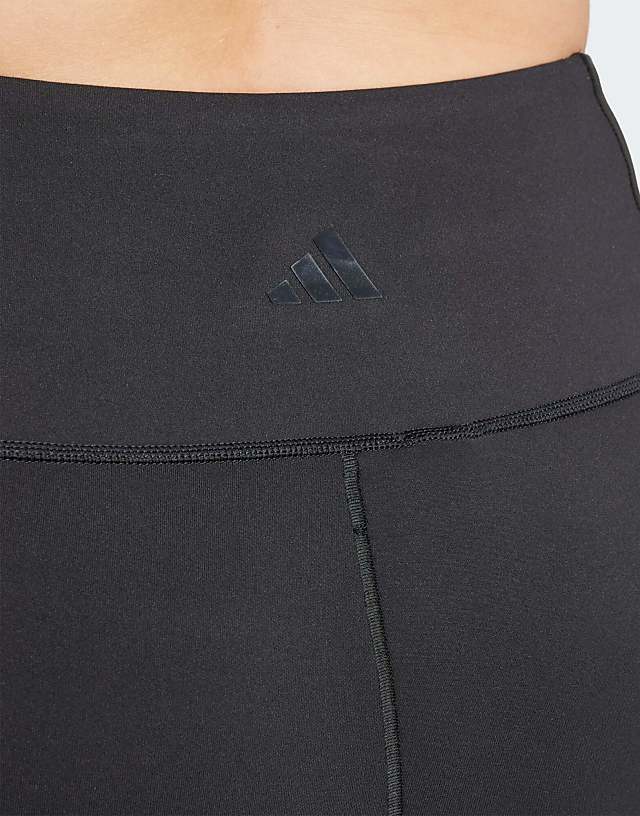 Asos Adidas Training Plus All Me 7/8 Leggings In Black