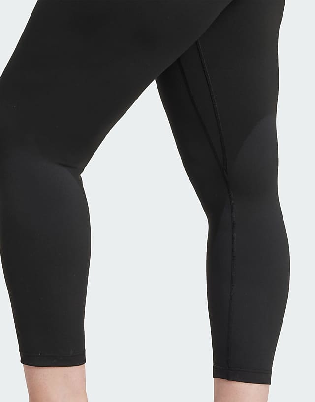 Asos Adidas Training Plus All Me 7/8 Leggings In Black