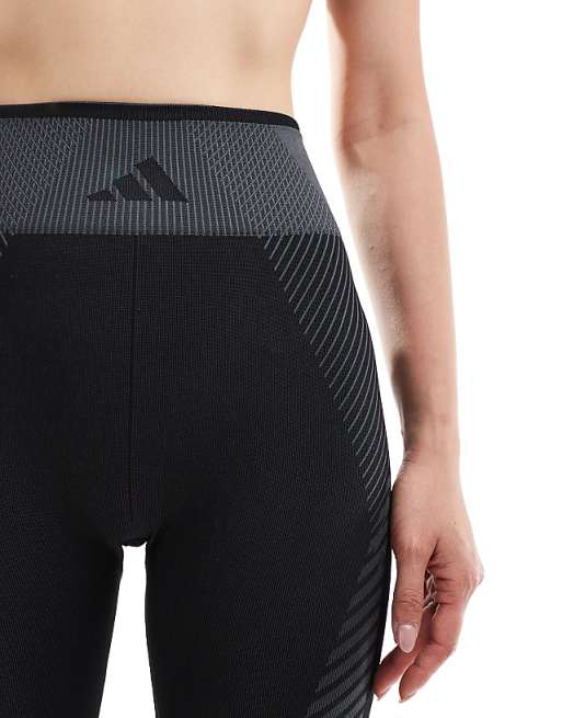 Asos Adidas Training Seamless 7/8 Leggings In Black