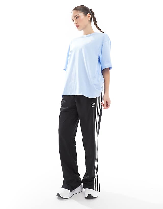 Asos Adidas Training Sportswear T-shirt With Graphic In Light Blue