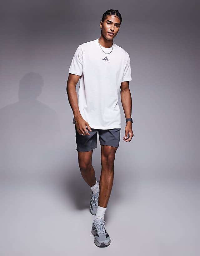 Asos Adidas Training T-shirt With Progress Back Print In White