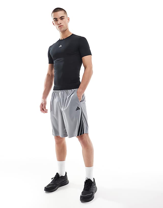 Asos Adidas Training Tech Fit Base Layer T-shirt In Black