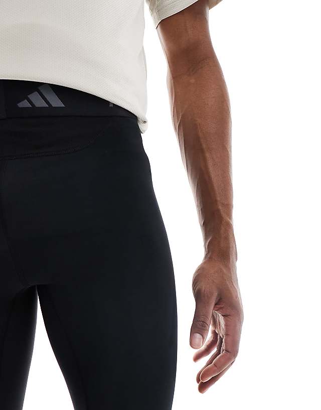 Asos Adidas Training Tech Fit Base Leggings In Black
