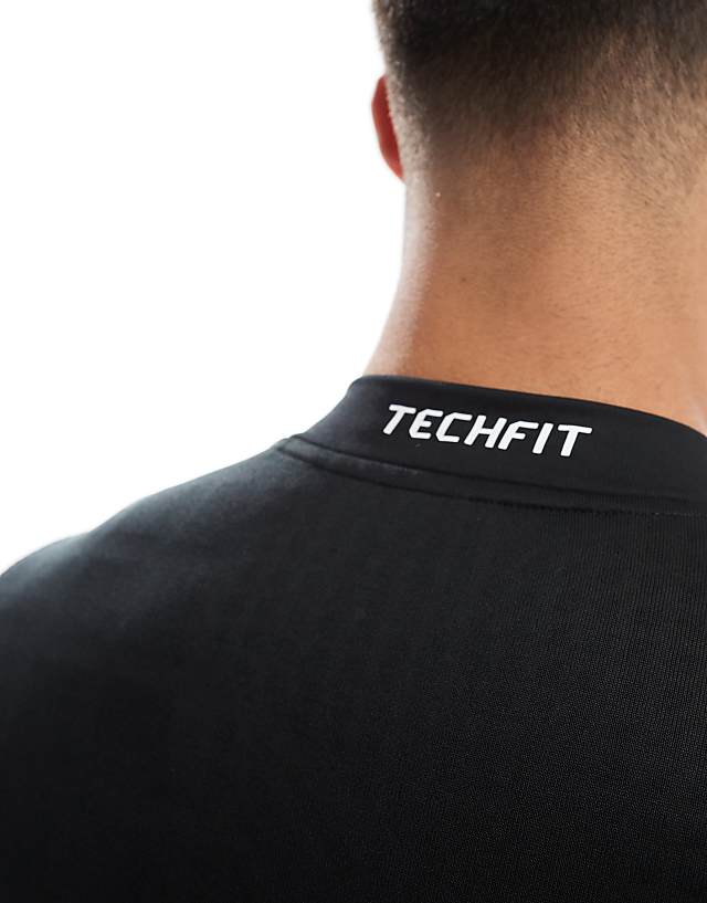 Asos Adidas Training Tech-Fit Cold Ready Long Sleeve T-shirt In Black